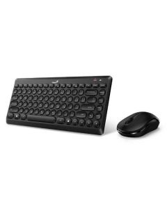 GENIUS Tastatura + Miš Set LuxMate Q8000, Wireless,US,BLK - 4710268259268