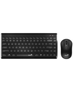 GENIUS Tastatura + Miš Set LuxMate Q8000, Wireless,US,BLK