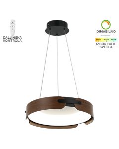 FORMA LED luster F2097-75V BK+DWD, crna/braon