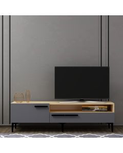 HANAH HOME TV komoda Zera, antracit - 475OLV1104