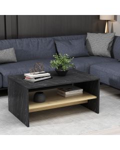 HANAH HOME Klub sto Apollon, crna/braon - 475OLV1309