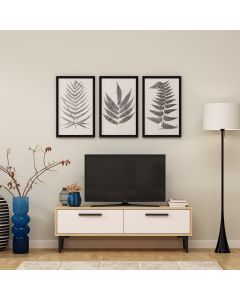 HANAH HOME TV komoda Leni, svetlobraon/bela - 475OLV1406