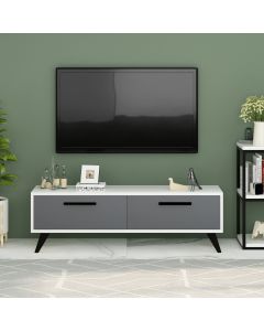 HANAH HOME TV komoda Melisa, bela/antracit - 475OLV1427