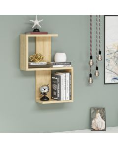 HANAH HOME Zidna polica Octa, svetlobraon