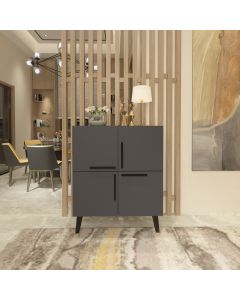 HANAH HOME Komoda Makro, antracit - 475OLV1713