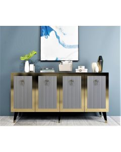 HANAH HOME Komoda Bare, antracit/zlatna - 475OLV1735