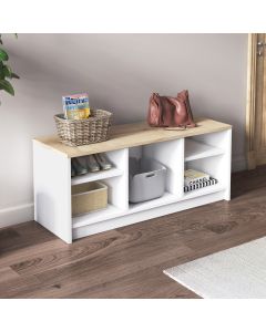 HANAH HOME Cipelarnik London, bela/krem - 475OLV1802