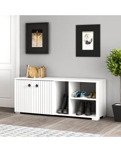HANAH HOME Cipelarnik Sarandon, bela - 475OLV1820