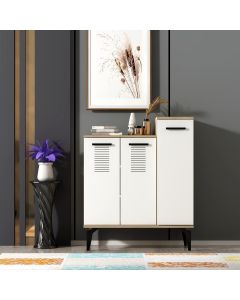 HANAH HOME Cipelarnik Asimo, svetlobraon/bela - 475OLV1835