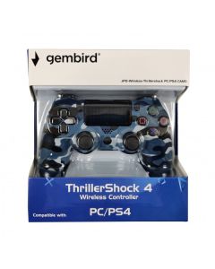 GEMBIRD JPD-Wireless-Thrillershock PC/PS4 CAMO BLUE Bezicni gamepad sa dvostrukom vibracijom - 39666