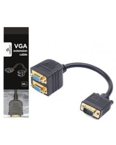 GEMBIRD VGA splitter kabl, CC-VGAX2-20CM, 20cm - 2555
