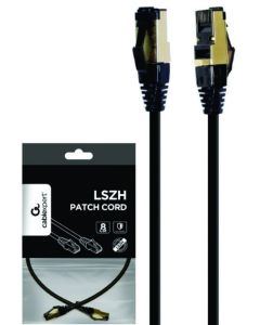 GEMBIRD PP8-LSZHCU-BK-10M Mrezni kabl S/FTP Cat.8 LSZH patch cord, black 10m - 42559