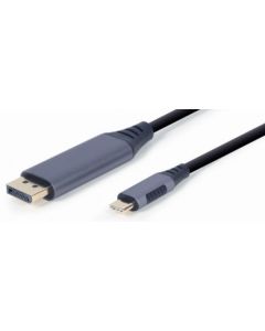 GEMBIRD CC-USB3C-DPF-01-6 USB Type-C to DisplayPort male adapter cable, space grey, 1.8 m - 42551