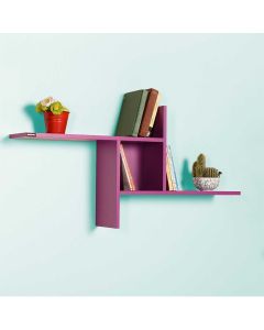 HANAH HOME Zidna polica Raf-04-Uu-1, ljubičasta