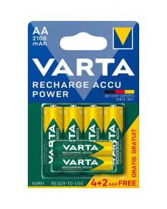 VARTA Baterije punjive, 567R2USO, 4xAA 2100mAh + 2xAAA 800mAh, 6 kom (cena po komadu) - 9002