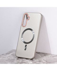 Maska za Samsung A556B Galaxy A55 5G siva Magsafe Stripe