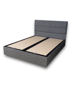 HANAH HOME Bračni krevet 140x190cm Silver, siva