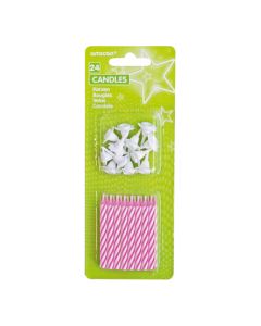 AMSCAN Svećice Pink, set 1/24 - INT17105-06