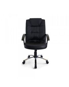 Radna fotelja LGA68 CR crna eko koža - 5653-1
