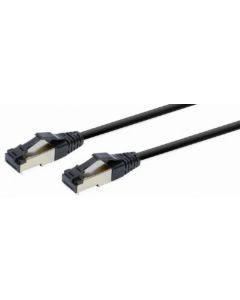 GEMBIRD PP8-LSZHCU-BK-1.5M Mrezni kabl S/FTP Cat.8 LSZH patch cord, black 1.5m