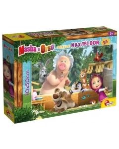 LISCIANI Puzzle Maxi Maša I Meda 2u1 složi I oboji - 24 dela - 49076