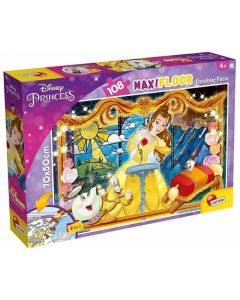 LISCIANI Puzzle Maxi Lepotica i zver 2u1 složi I oboji - 108 delova - 49084