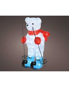 Novogodišnja figura, Meda na skijama - 491203