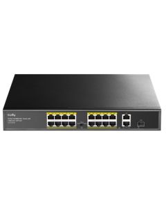 CUDY PoE+Switch FS1018PS1 16-Port 10/100M, 1Gbit Uplink + 1Gbit Combo SFP Port, 200W - 42980