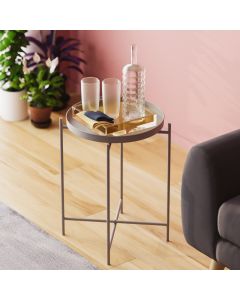 HANAH HOME Klub sto Shb-007-C, siva - 491CRT1142