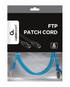 GEMBIRD PP6-1M/B Mrezni kabl, CAT6 FTP Patch cord 1m blue - 43028