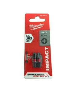 MILWAUKEE Udarni bitovi PH SHOCKWAVE ojačani 1/4