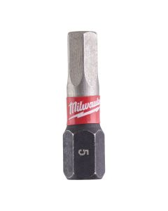 MILWAUKEE Udarni bitsevi HEX SHOCKWAVE ojačani 1/4″ 5 x 25mm - 4932430896
