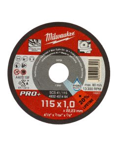 MILWAUKEE Tanka rezna ploča za metal PRO+ 115 x 1 x 22.2 mm - 4932451484