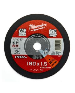 MILWAUKEE Tanka rezna ploča za metal PRO+ 180 x 1.5 x 22.2 mm - 4932451489