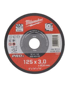 MILWAUKEE Tanka rezna ploča za metal PRO+ 125 x 3 x 22.2 mm - 4932451492