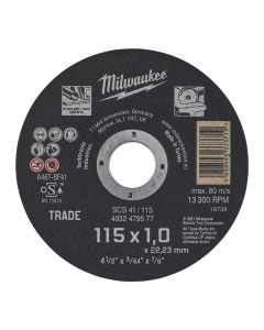 MILWAUKEE Rezni disk za metal 115 x 1 x 22.2 mm - 4932479577