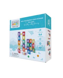 CLEVERCLILXX Magnetni konstruktor set Ball Run tobogan - 60 delova - CC1004
