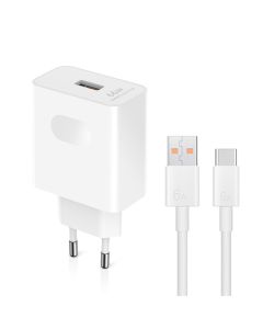 Kucni punjac Honor Super Charge 66W sa type-c kablom beli 1m/6A