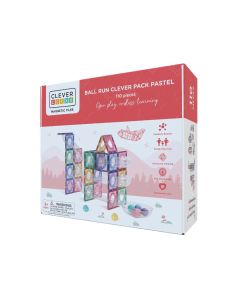 CLEVERCLILXX Magnetni konstruktor set Tobogan pastel - 110 delova - CC1001