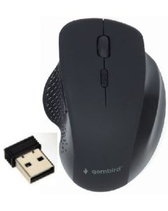 GEMBIRD Bežični optički miš, crni (MUSW-6B-02) - 43024