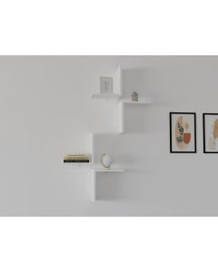 HANAH HOME Zidna polica Face, bela - 495SSE1111