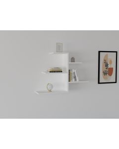 HANAH HOME Zidna polica Gami, bela - 495SSE1115