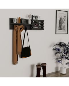 HANAH HOME Čiviluk sa policom Huso, antracit