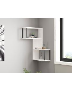 HANAH HOME Zidna polica Lecco, bela - 495SSE1150