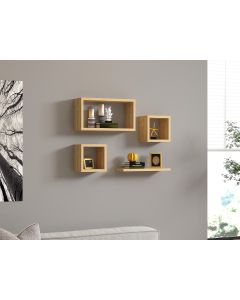 HANAH HOME Zidna polica Babi, svetlobraon - 495SSE1164