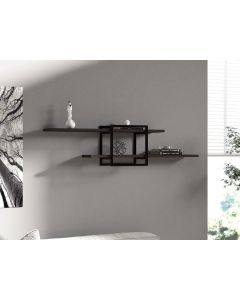 HANAH HOME Zidna polica Mone, antracit/crna - 495SSE1179