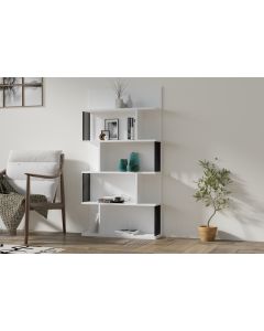 HANAH HOME Polica za knjige Alex, bela - 495SSE1229