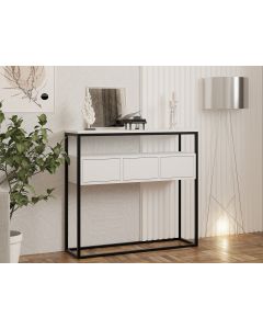 HANAH HOME Konzolni sto Guarda, bela/crna