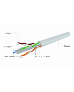 GEMBIRD UPC-6004SE-SOL/100 UTP cat.6 Indoor solid CCA kotur 100m - 2357-1-1