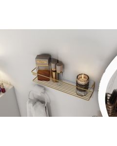 HANAH HOME Kuhinjska polica Banyo Makyaj Rafı, zlatna - 498HFT1107
